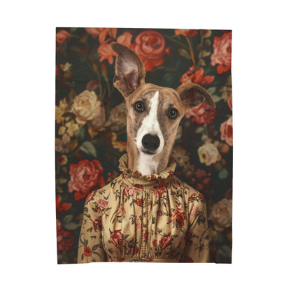 Rose in Shadow - Custom Pet Blanket