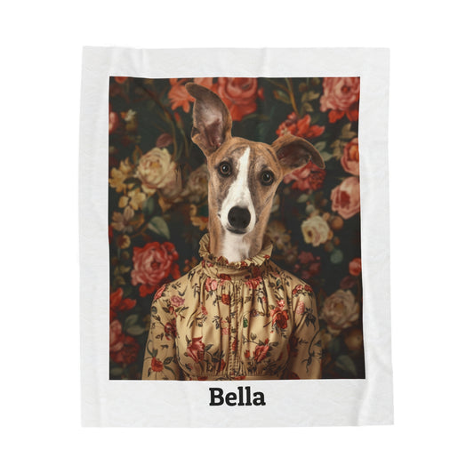 Rose in Shadow - Custom Pet Blanket