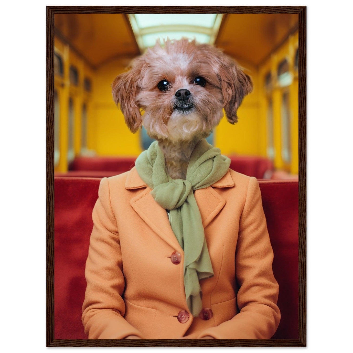 Bark-ling Beauty - Custom Pet Portrait - Hairy Humans