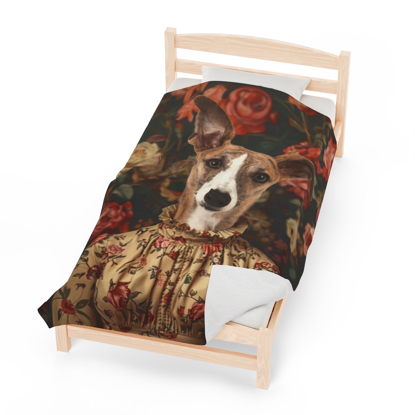 Rose in Shadow - Custom Pet Blanket