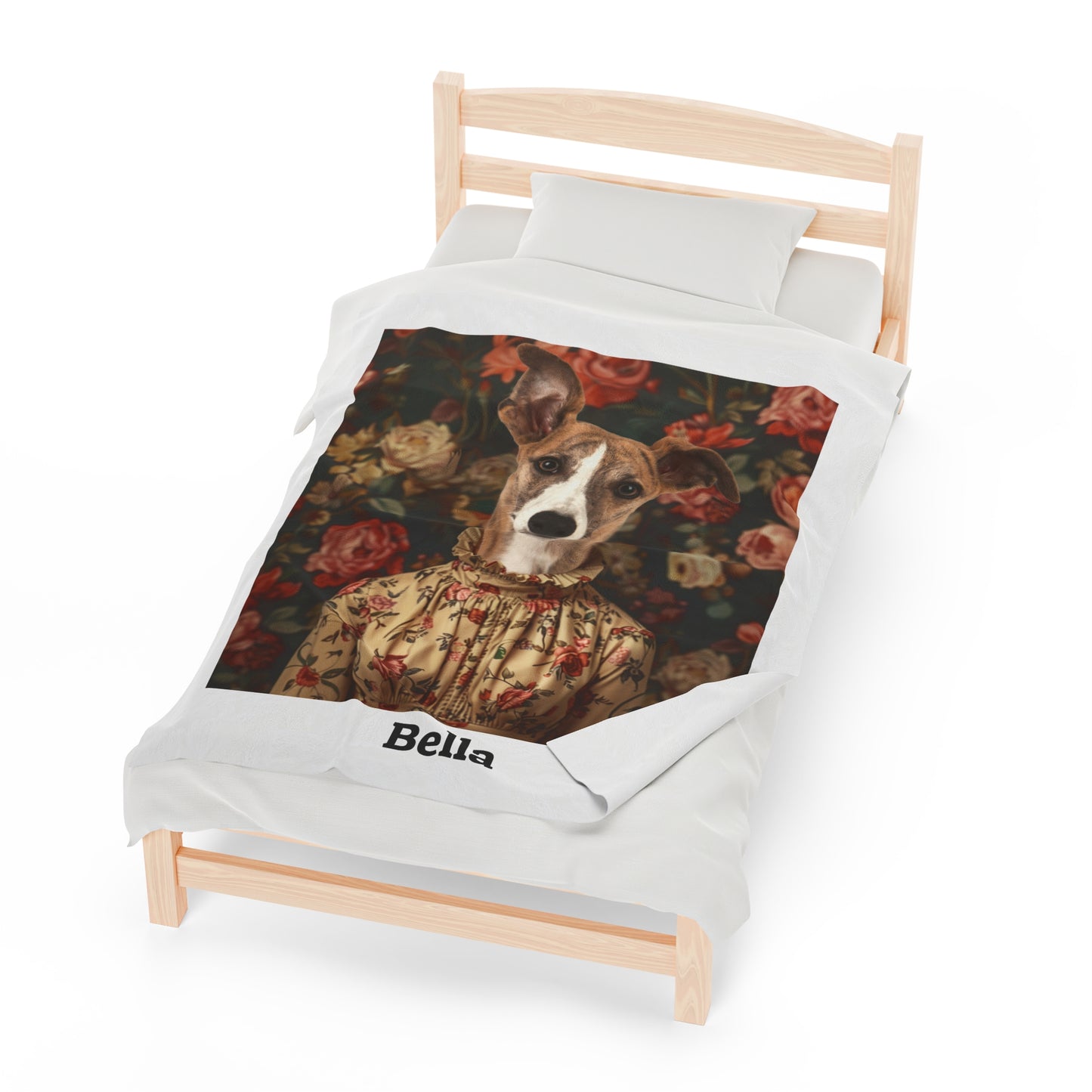 Rose in Shadow - Custom Pet Blanket