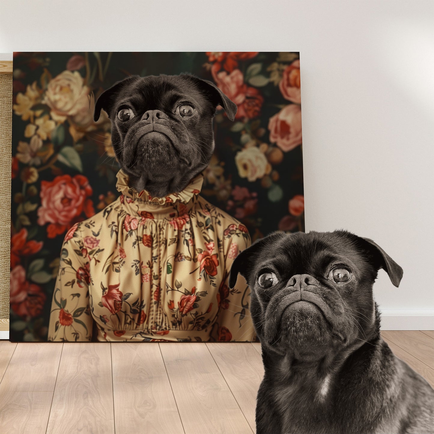 Rose in Shadow - Custom Pet Canvas