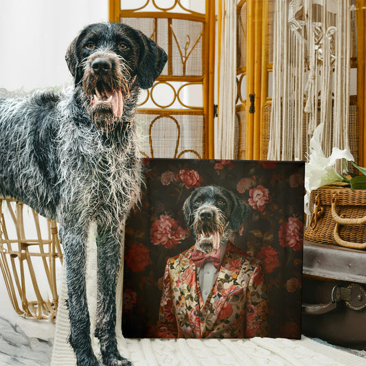 Shadowed Blossom - Custom Pet Canvas