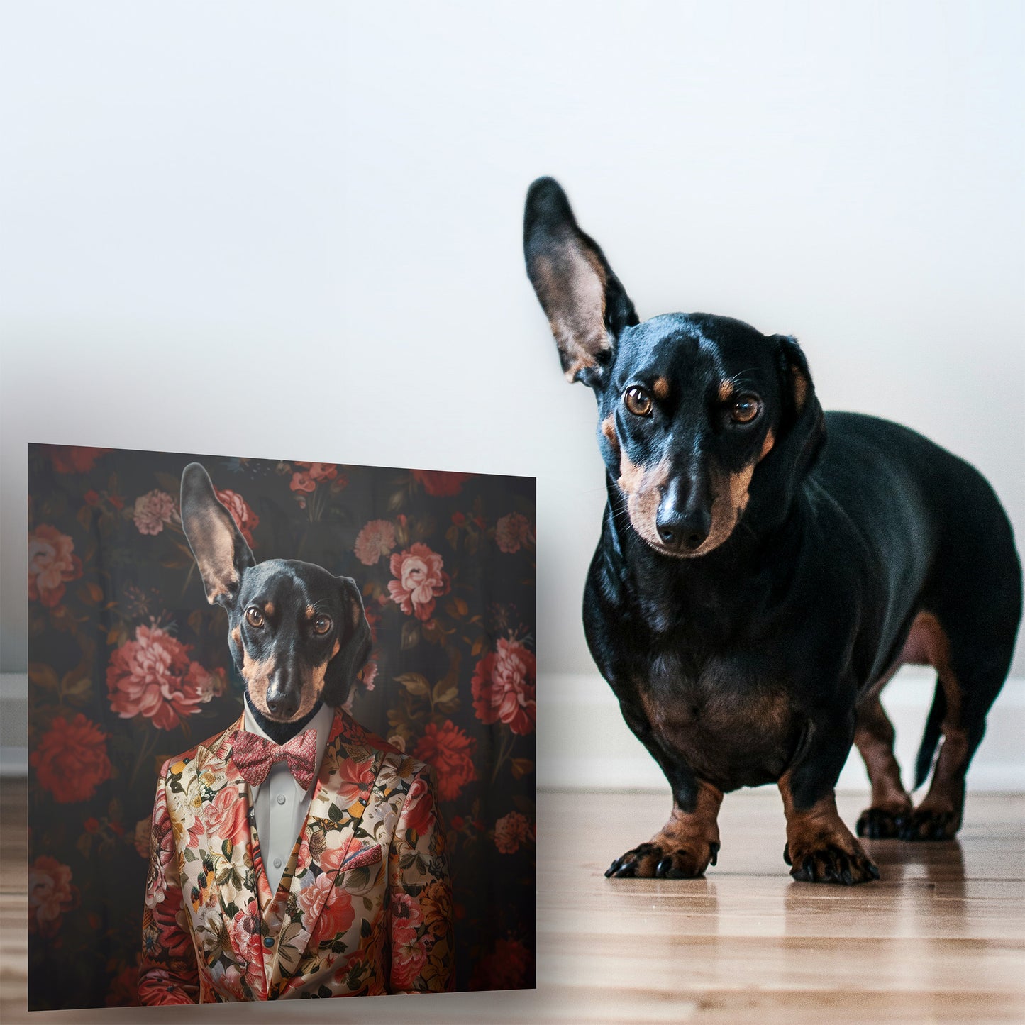 Shadowed Blossom - Custom Pet Canvas