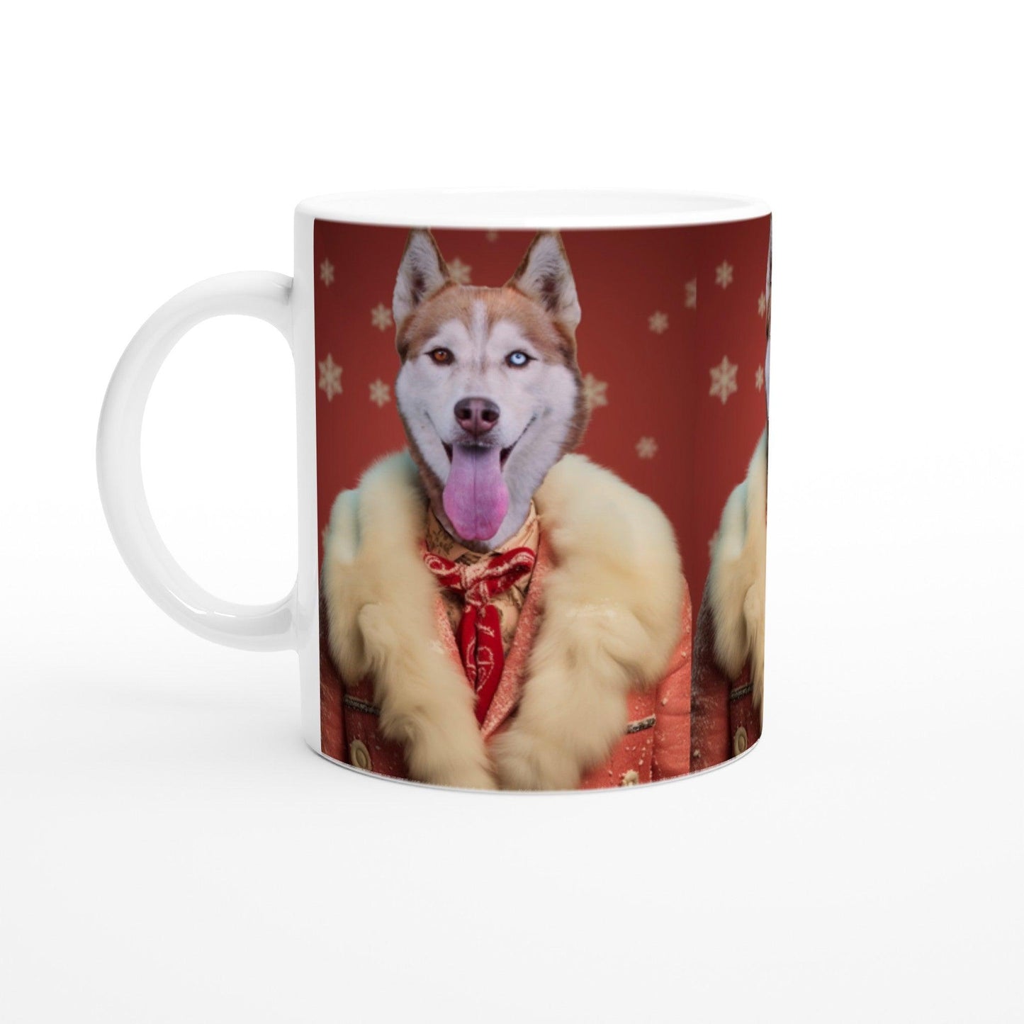 Eggnog and Tail - wags - Custom Pet Mug - Hairy Humans