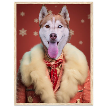 Eggnog and Tail - wags - Custom Pet Portrait - Hairy Humans