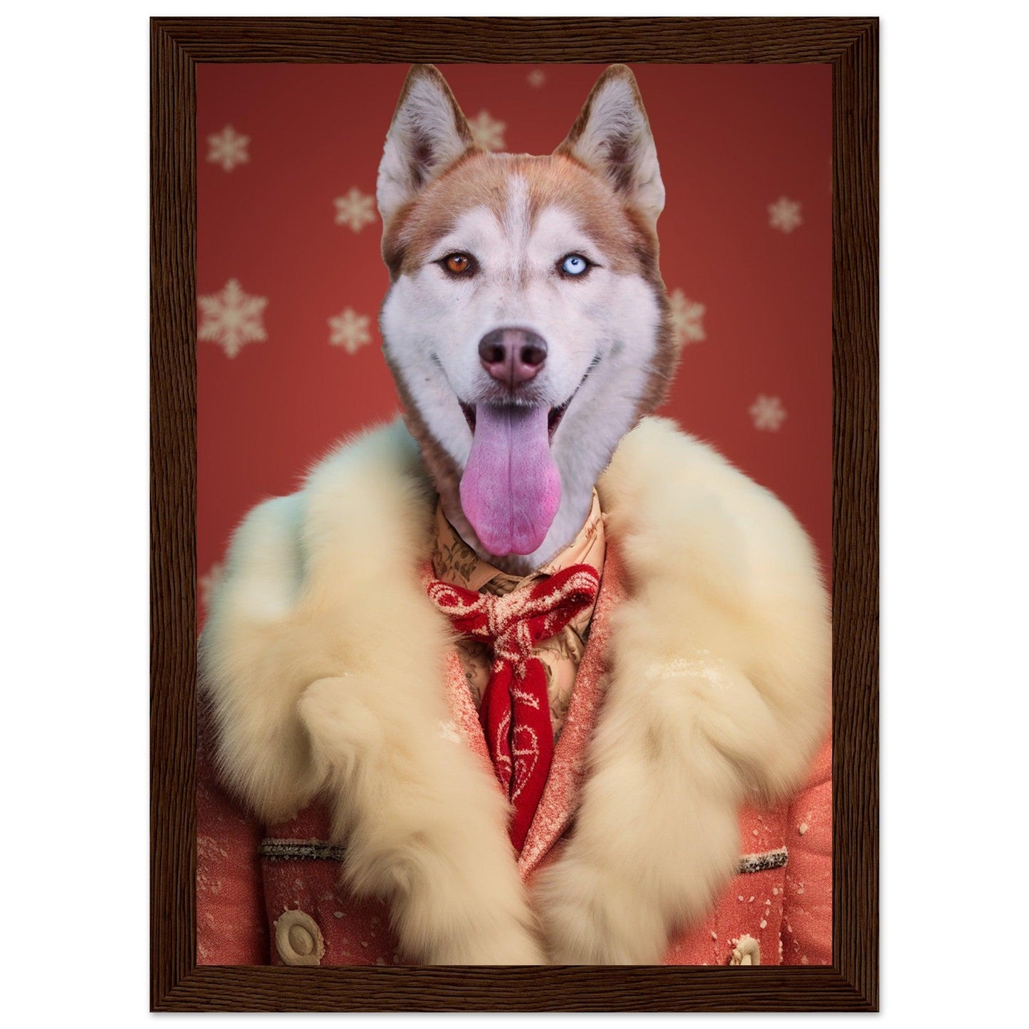 Eggnog and Tail - wags - Custom Pet Portrait - Hairy Humans