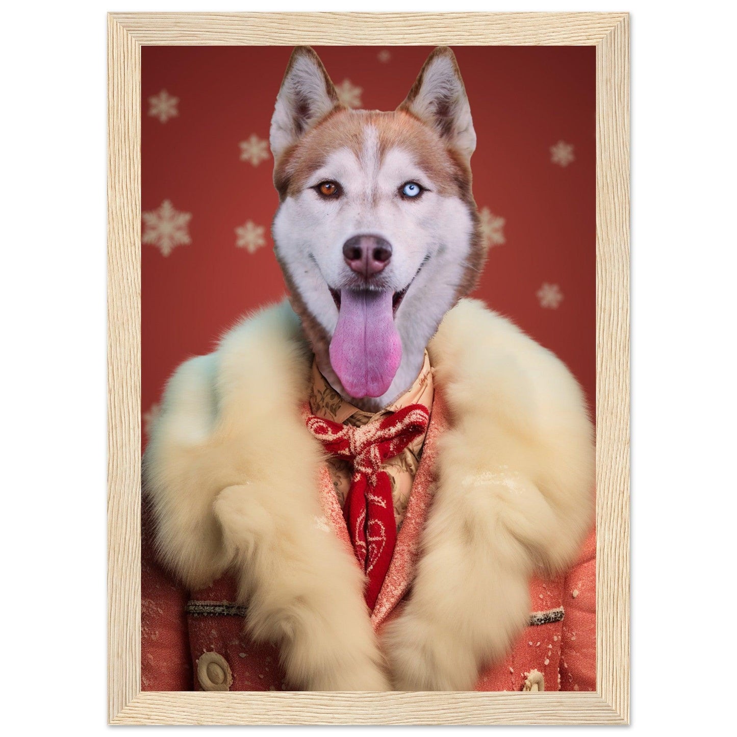 Eggnog and Tail - wags - Custom Pet Portrait - Hairy Humans