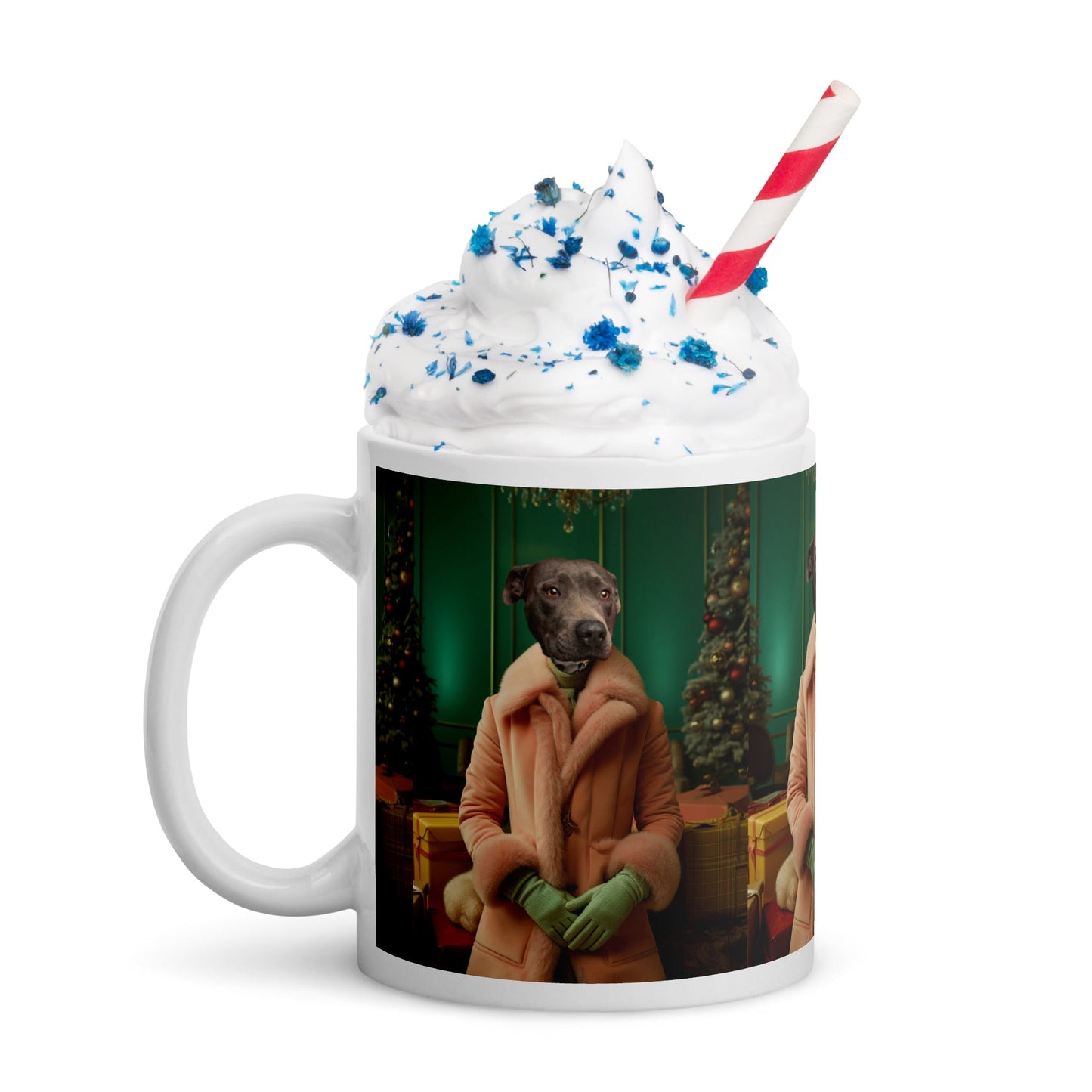 Holly Jolly Hound - Custom Pet Mug - Hairy Humans