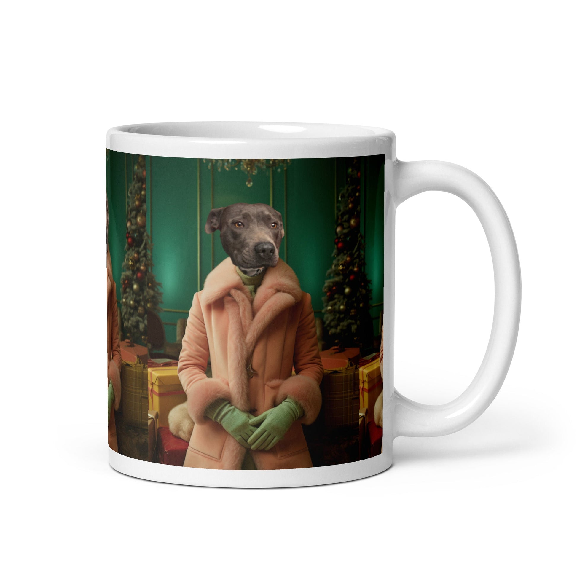 Holly Jolly Hound - Custom Pet Mug - Hairy Humans