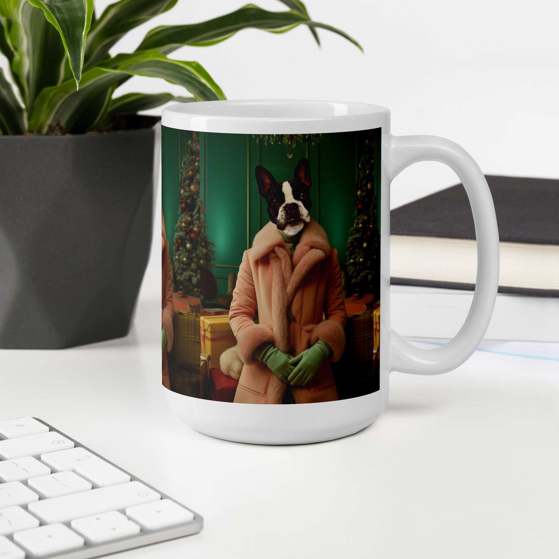 Holly Jolly Hound - Custom Pet Mug - Hairy Humans