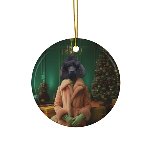 Holly Jolly Hound - Custom Pet Ornament - Hairy Humans