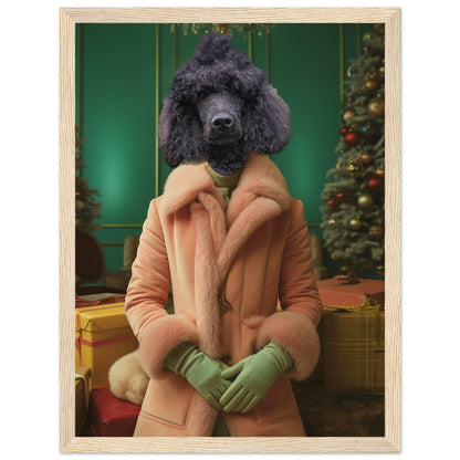 Holly Jolly Hound - Custom Pet Portrait - Hairy Humans