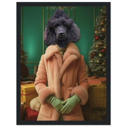 Holly Jolly Hound - Custom Pet Portrait - Hairy Humans