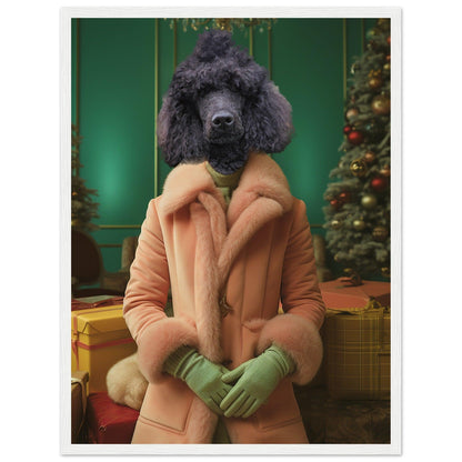 Holly Jolly Hound - Custom Pet Portrait - Hairy Humans