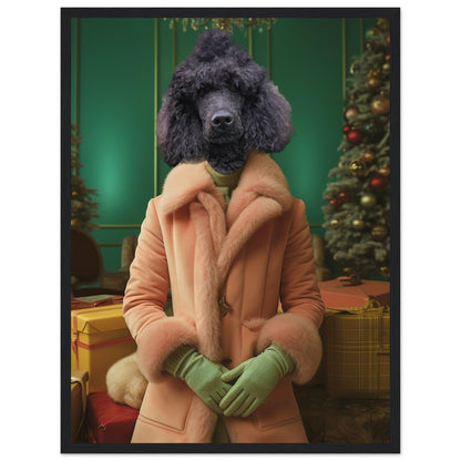 Holly Jolly Hound - Custom Pet Portrait - Hairy Humans