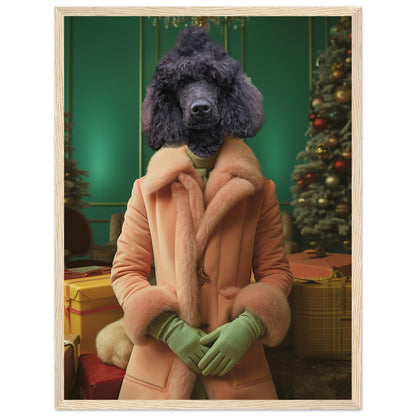 Holly Jolly Hound - Custom Pet Portrait - Hairy Humans