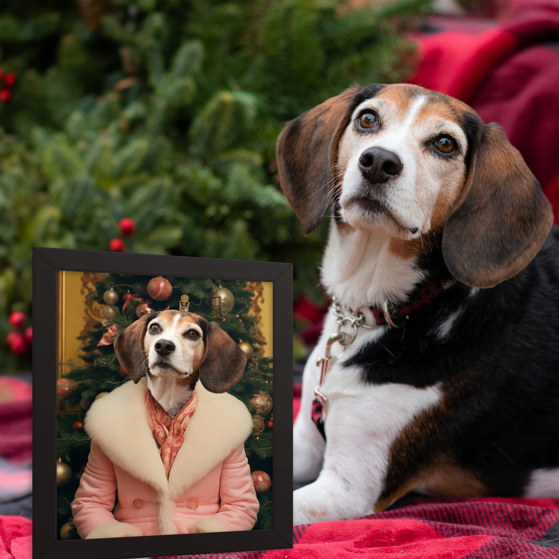 Jolly Saint Sniff - Custom Pet Portrait - Hairy Humans