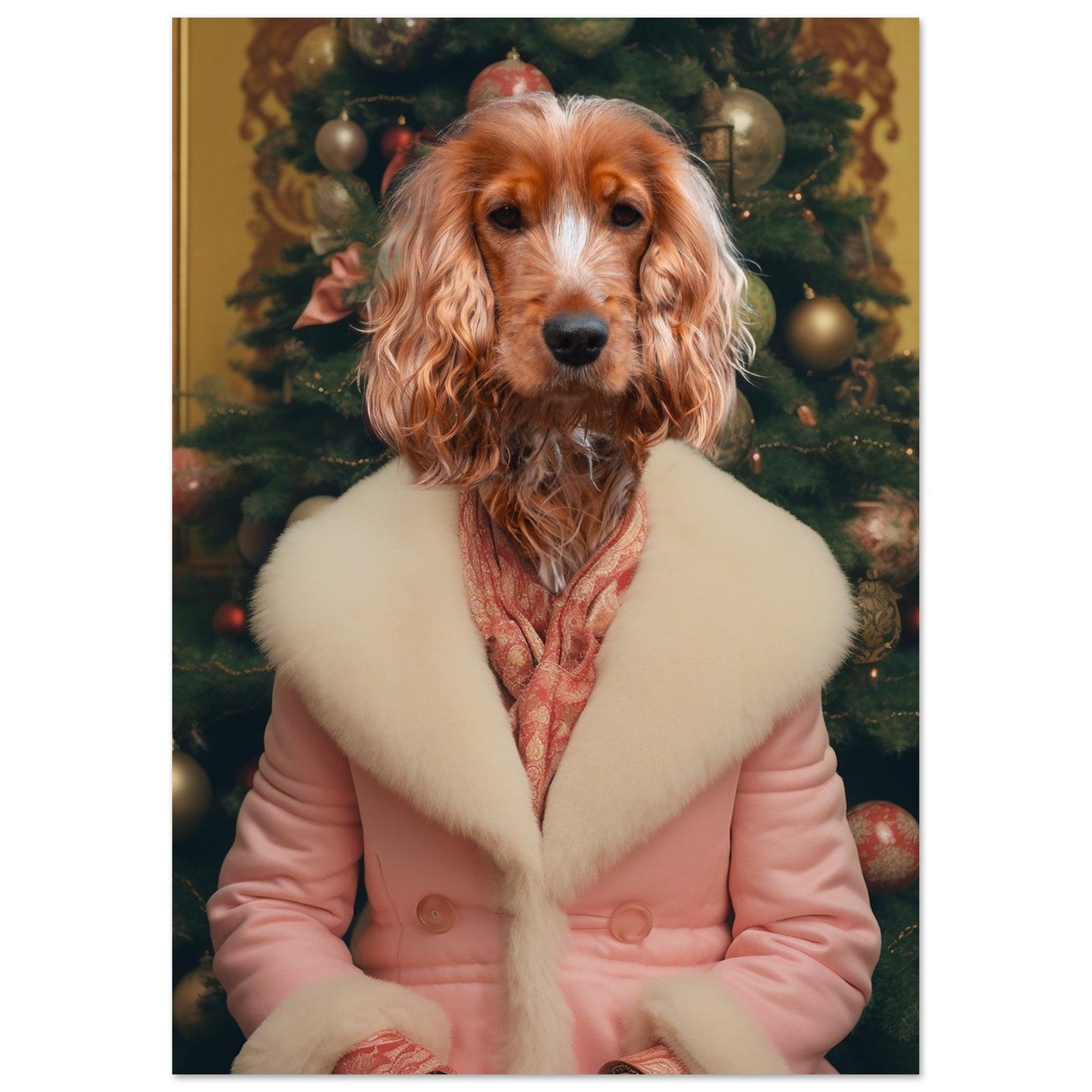 Jolly Saint Sniff - Custom Pet Portrait - Hairy Humans