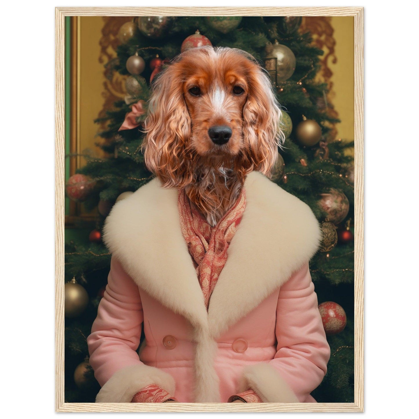 Jolly Saint Sniff - Custom Pet Portrait - Hairy Humans