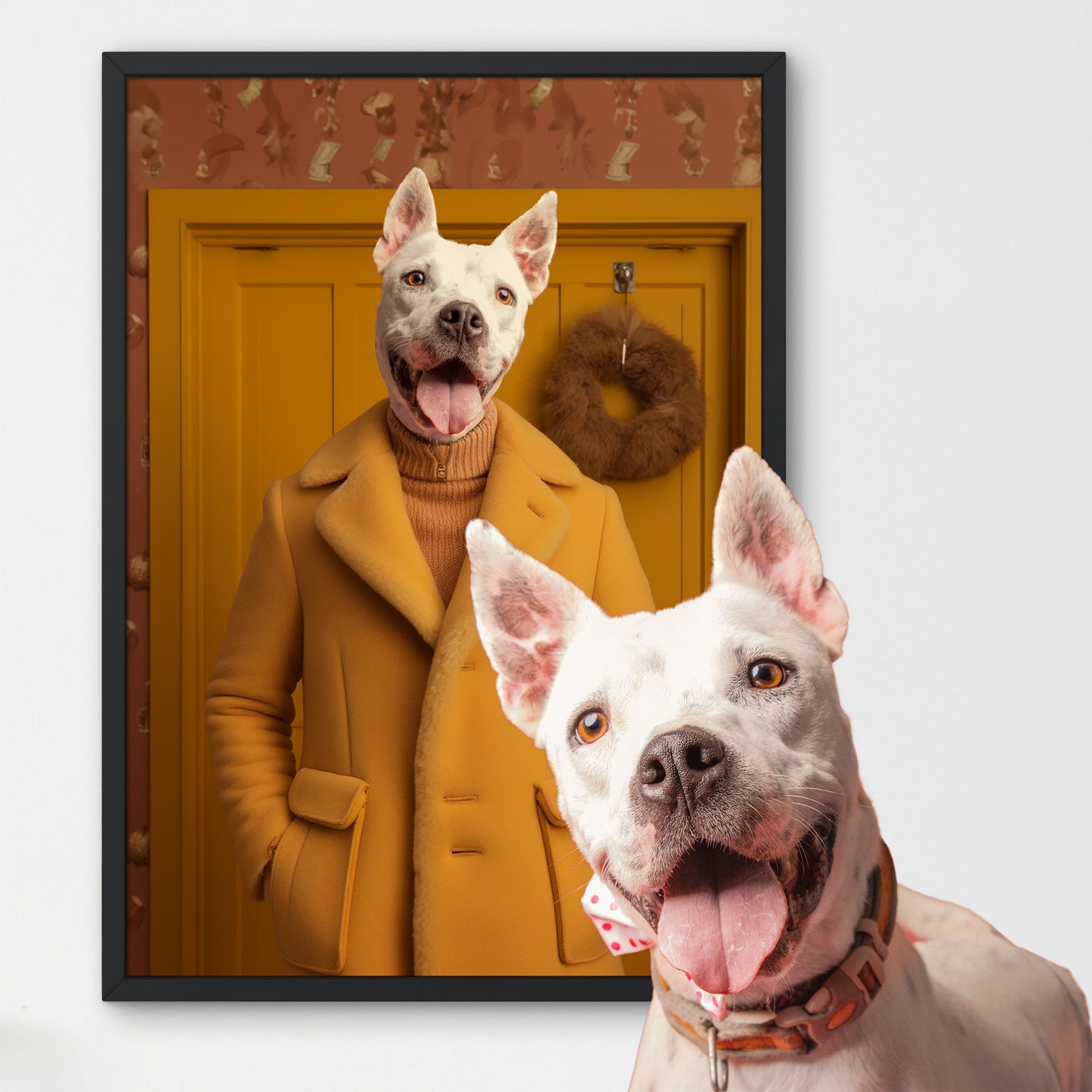 Paws and Reflect - Custom Pet Portrait - Hairy Humans