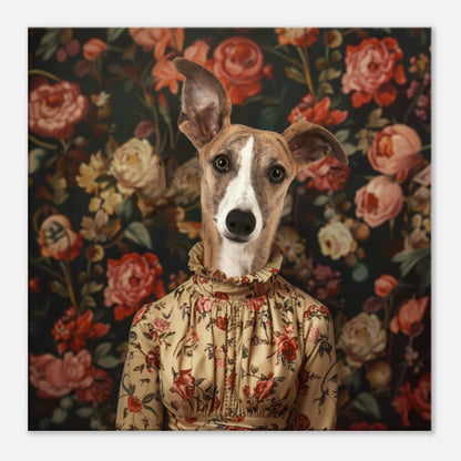 Rose in Shadow - Custom Pet Canvas - Hairy Humans