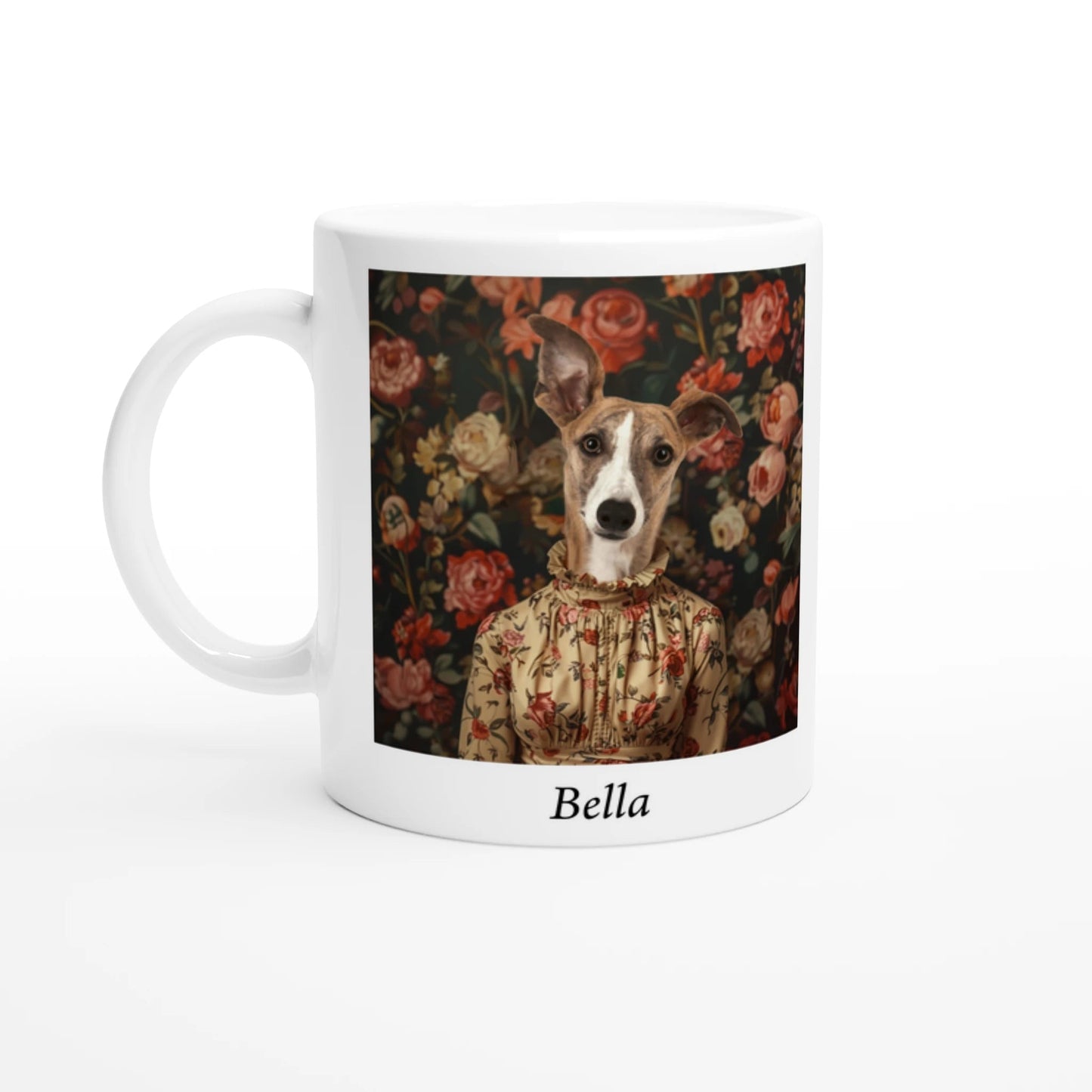 Rose in Shadow - Custom Pet Mug - Hairy Humans