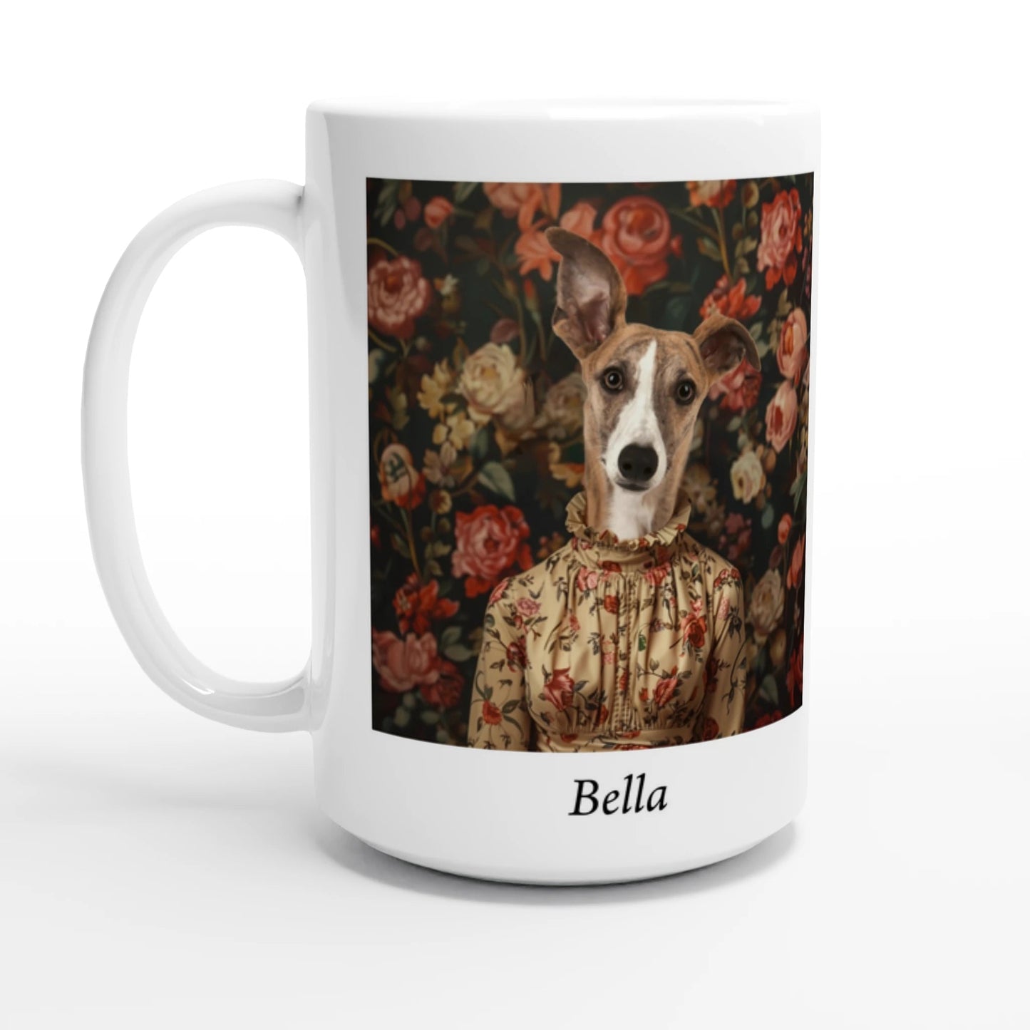 Rose in Shadow - Custom Pet Mug - Hairy Humans