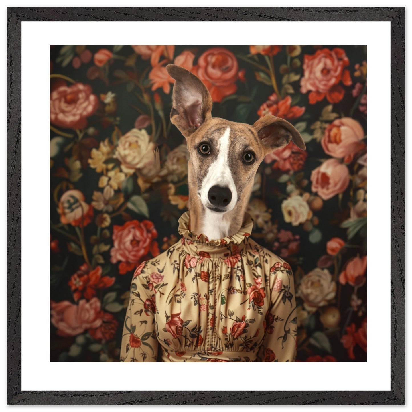 Rose in Shadow - Custom Pet Portrait - Hairy Humans