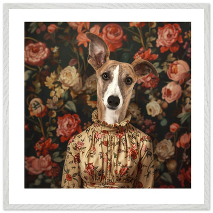 Rose in Shadow - Custom Pet Portrait - Hairy Humans