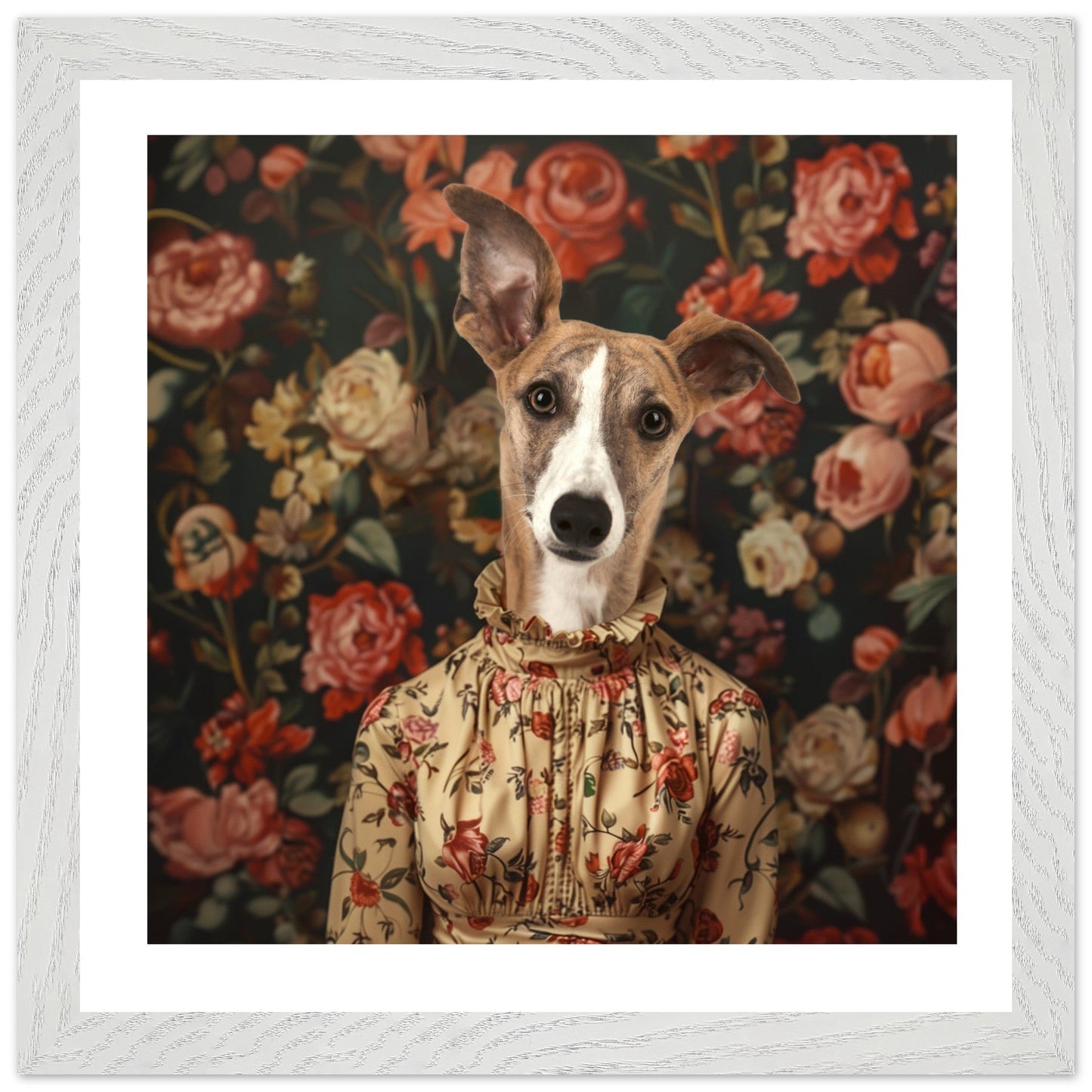 Rose in Shadow - Custom Pet Portrait - Hairy Humans