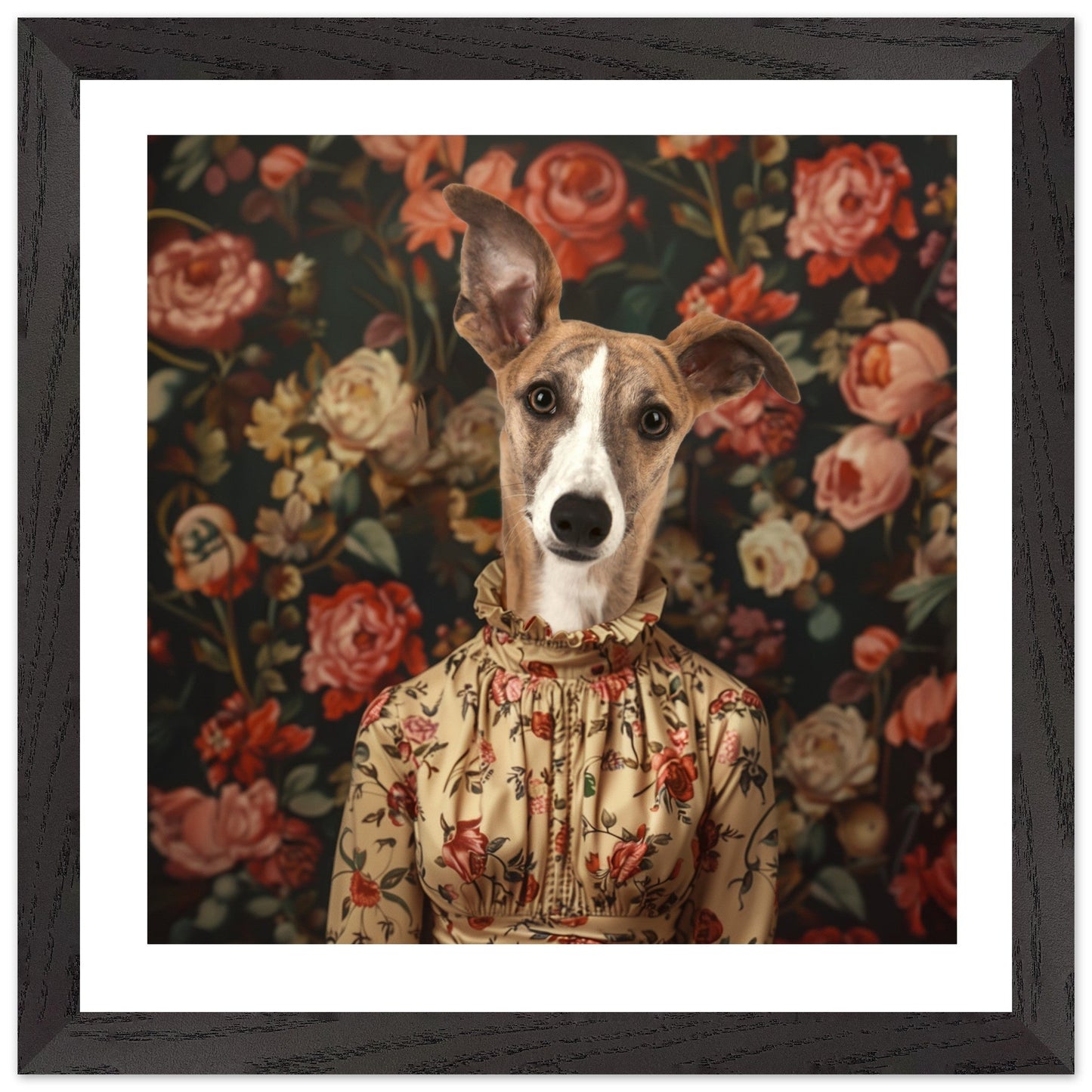 Rose in Shadow - Custom Pet Portrait - Hairy Humans