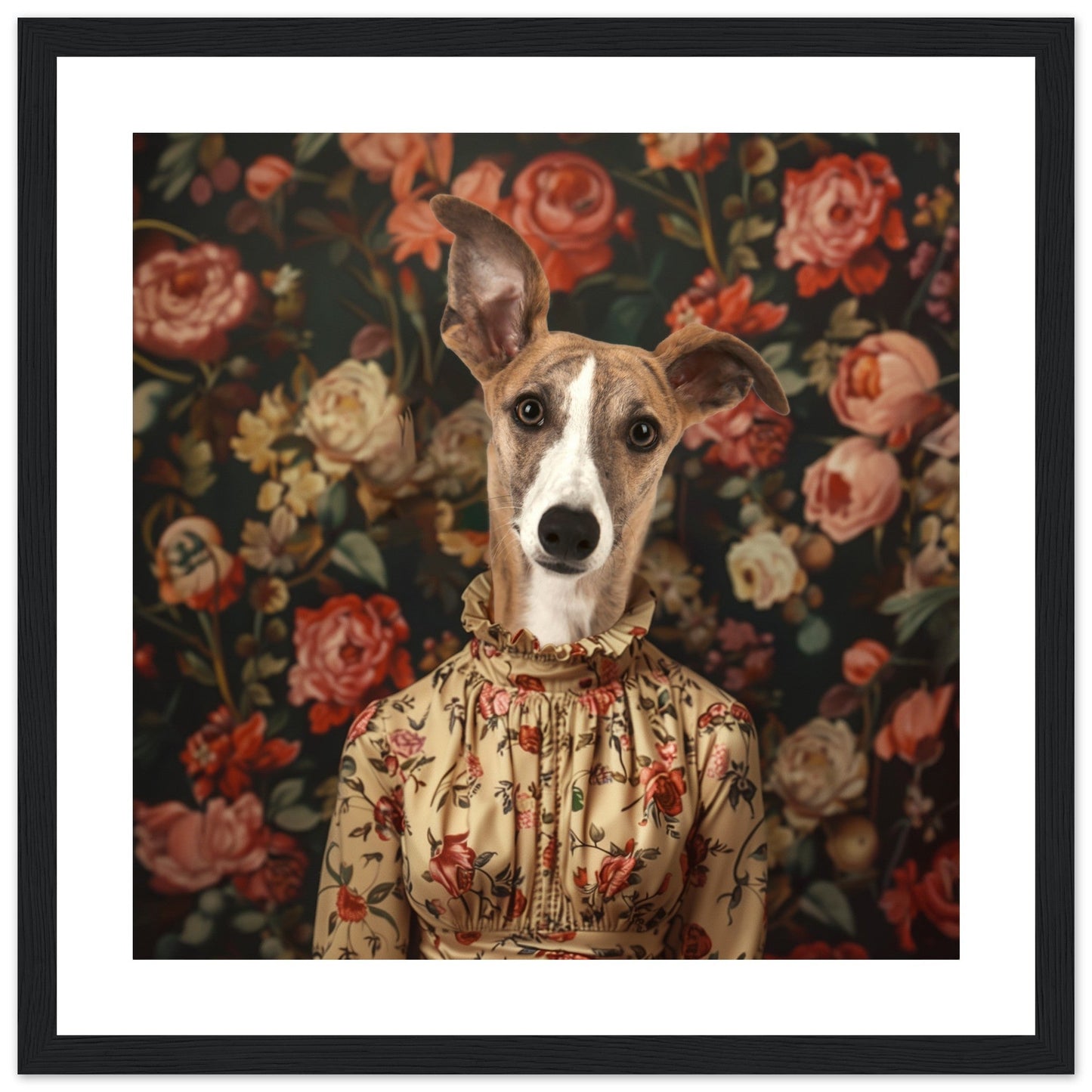 Rose in Shadow - Custom Pet Portrait - Hairy Humans