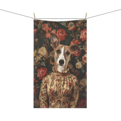 Rose in Shadow - Custom Pet Tea Towel - Hairy Humans