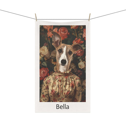 Rose in Shadow - Custom Pet Tea Towel - Hairy Humans