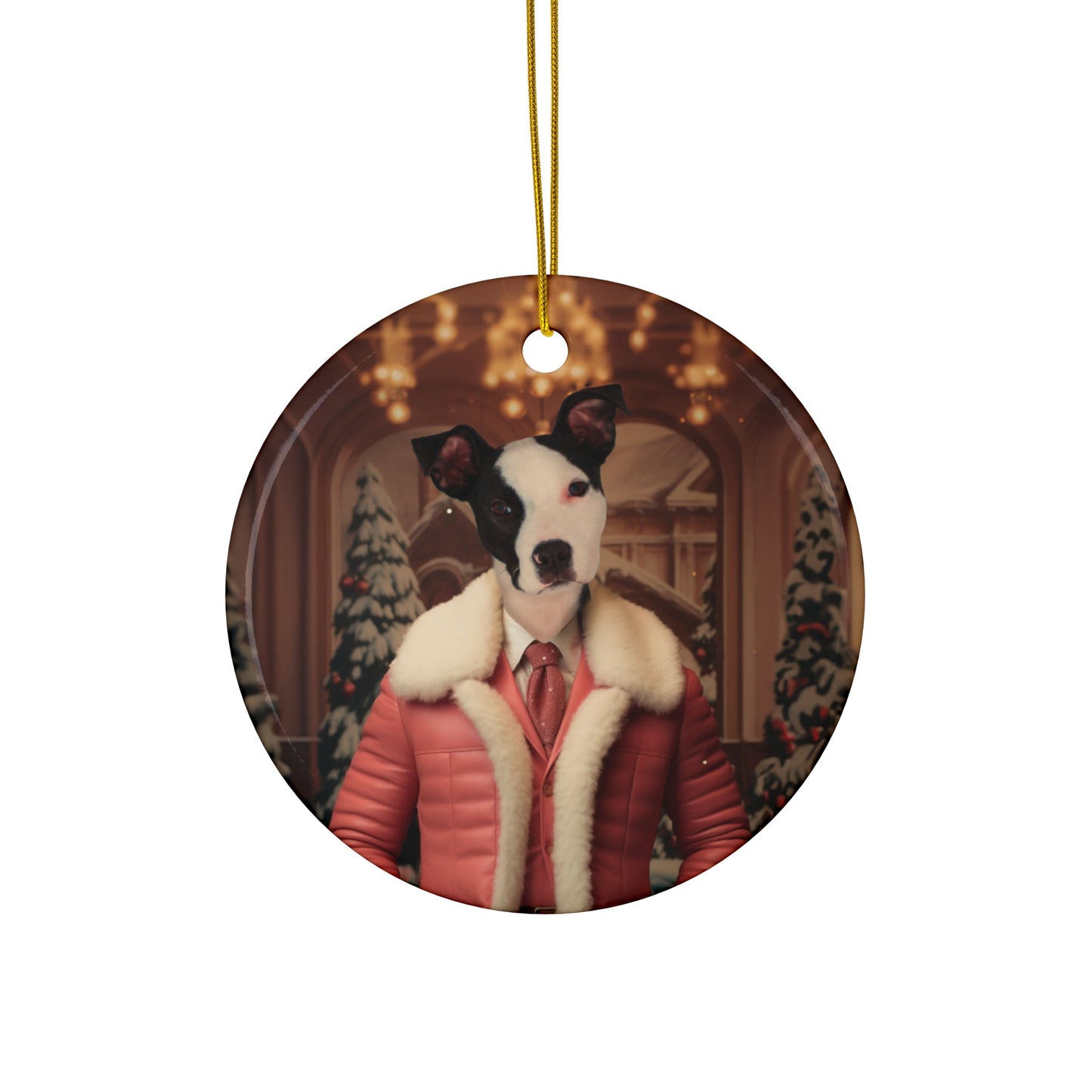 Santa Paws - Custom Pet Ornament - Hairy Humans