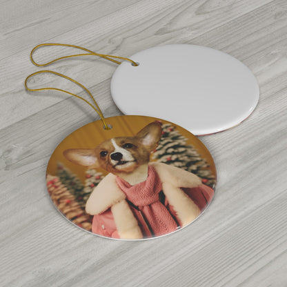 Santa's Little Yelper - Custom Pet Ornament - Hairy Humans