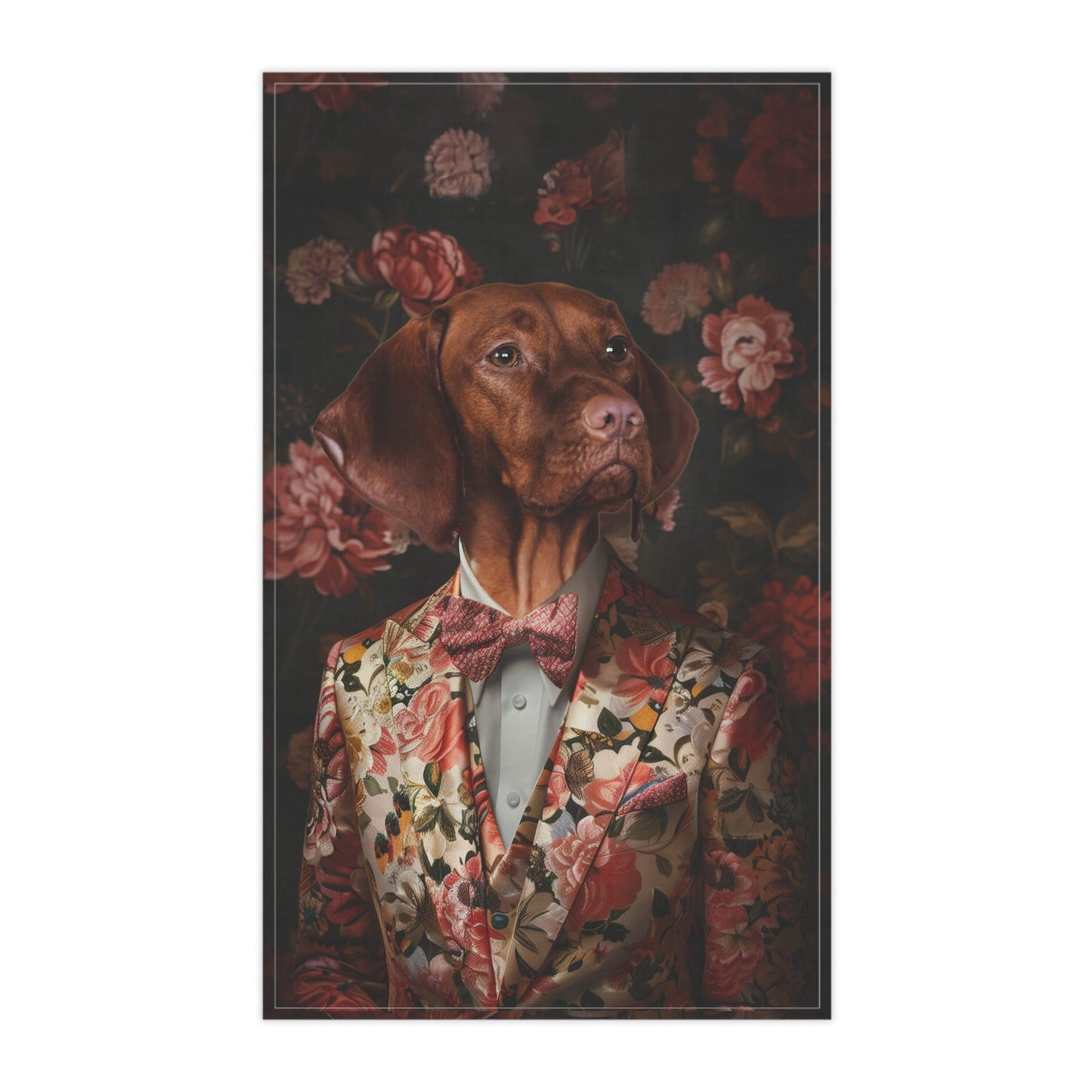 Shadowed Blossom - Custom Pet Tea Towel - Hairy Humans