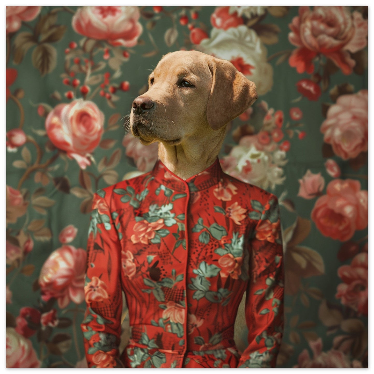 The Rose Duchess - Custom Pet Portrait - Hairy Humans