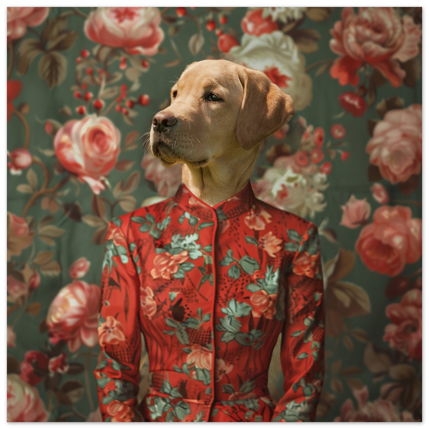 The Rose Duchess - Custom Pet Portrait - Hairy Humans