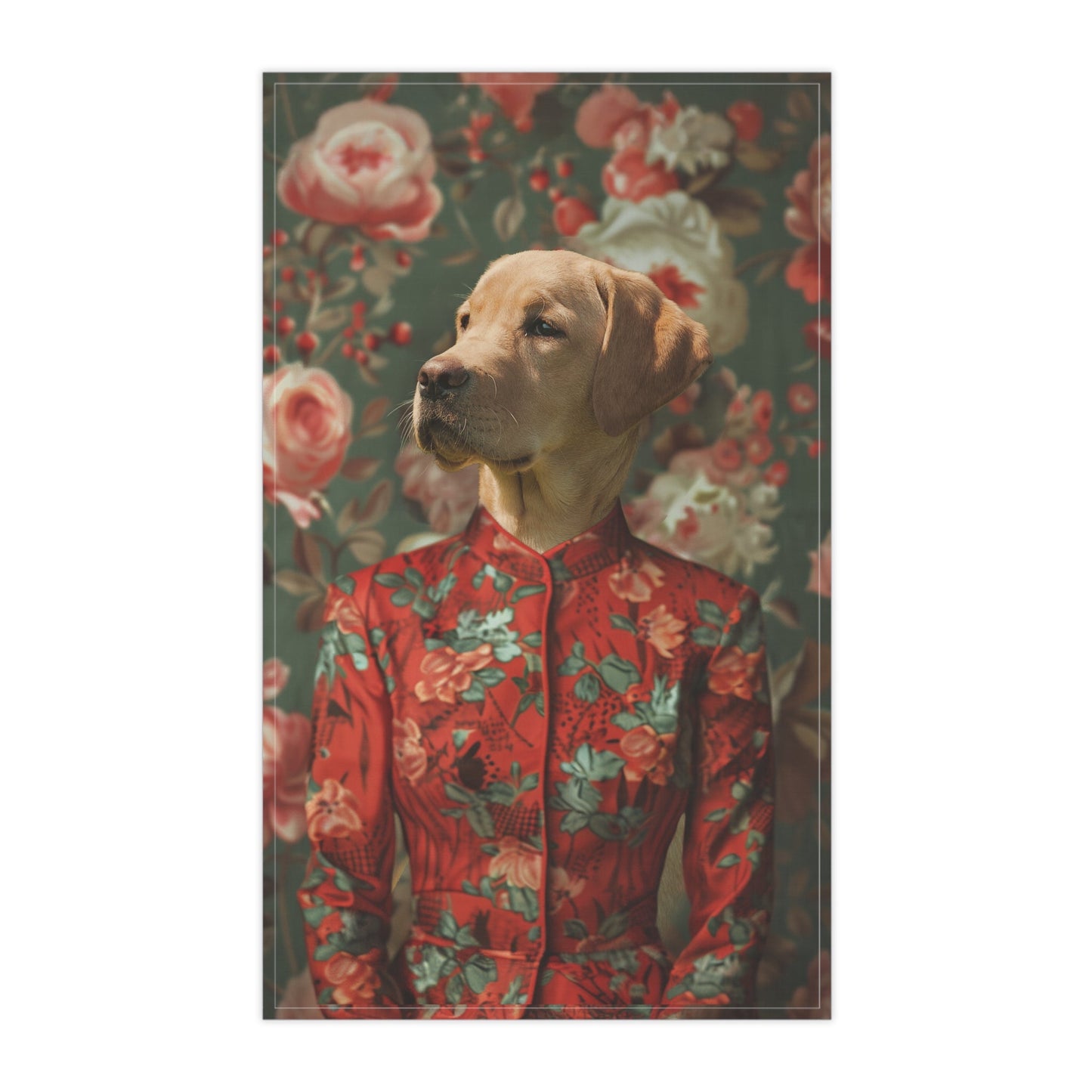 The Rose Duchess - Custom Pet Tea Towel - Hairy Humans