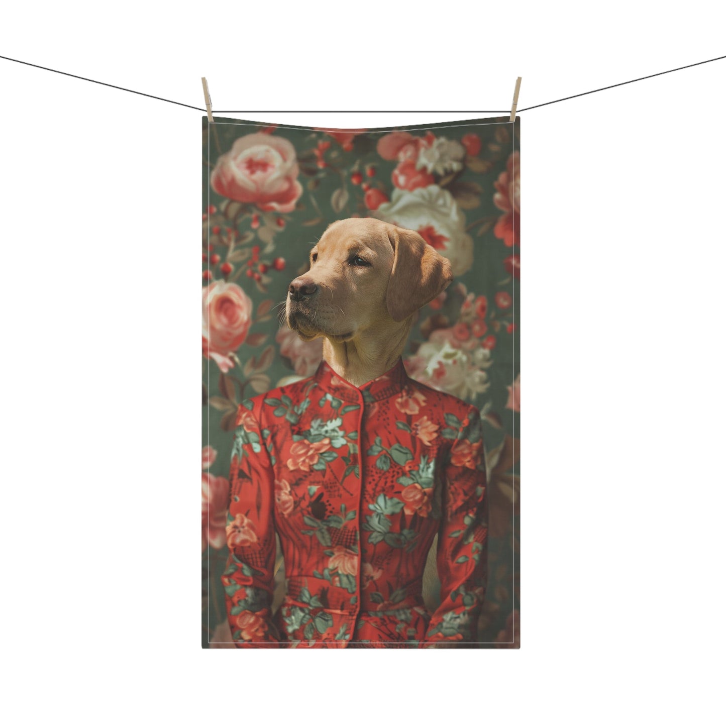 The Rose Duchess - Custom Pet Tea Towel - Hairy Humans