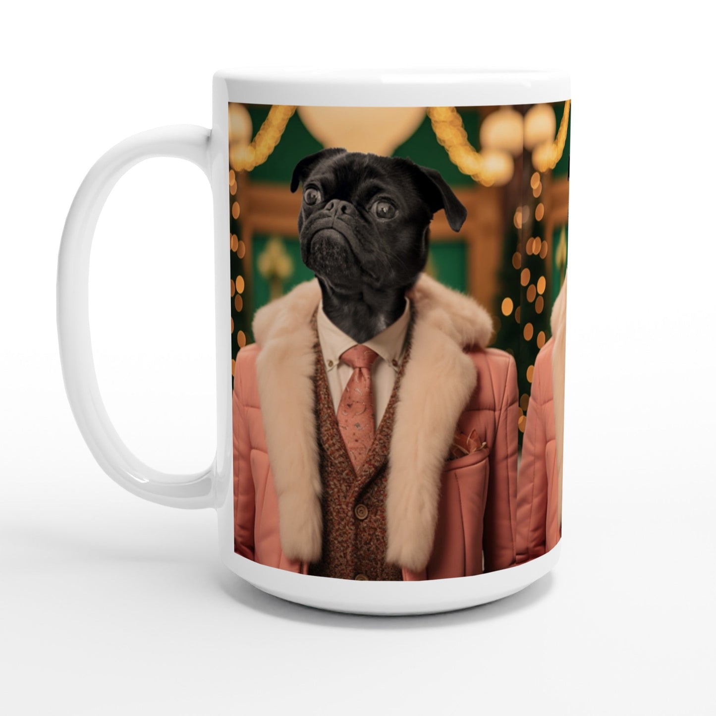 Wreath and Ruff - Custom Pet Mug - Hairy Humans