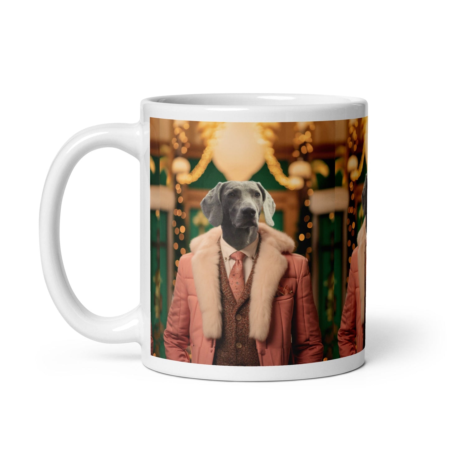 Wreath and Ruff - Custom Pet Mug - Hairy Humans