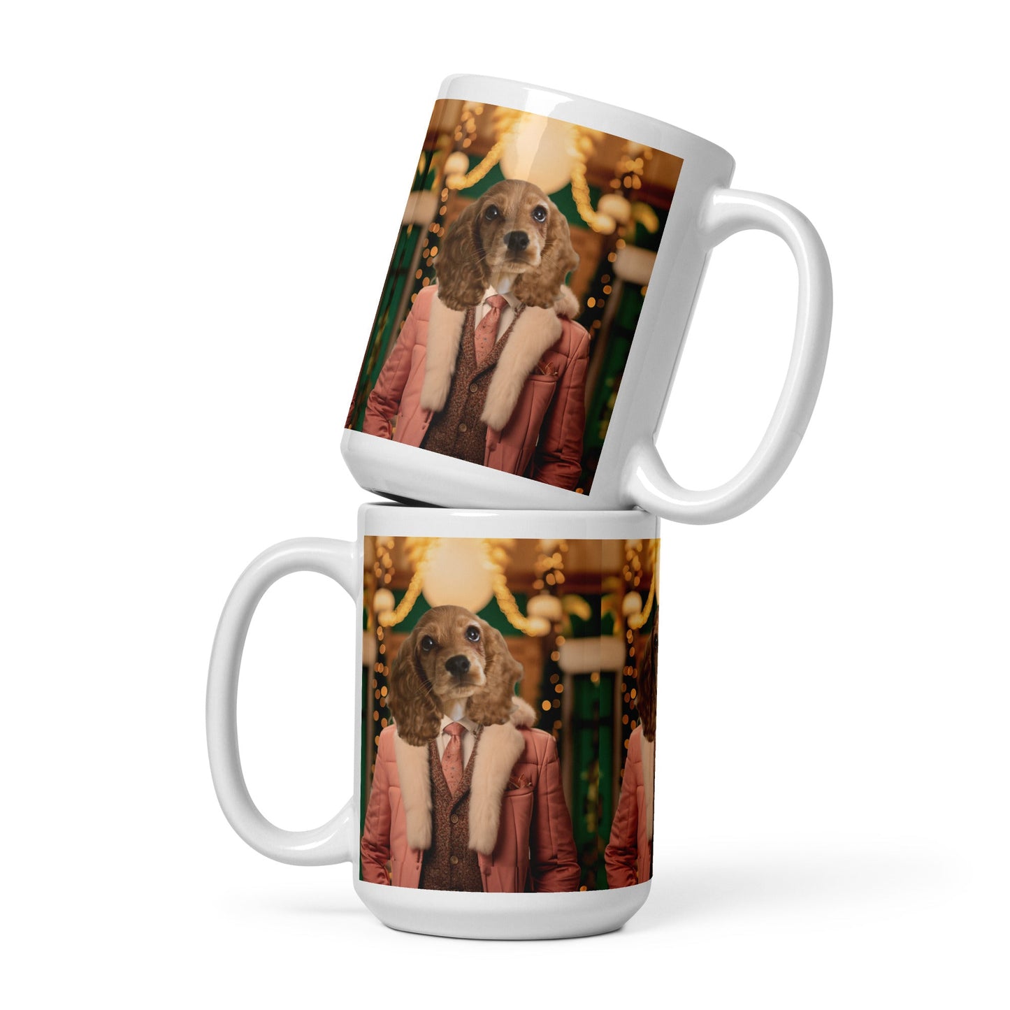 Wreath and Ruff - Custom Pet Mug - Hairy Humans